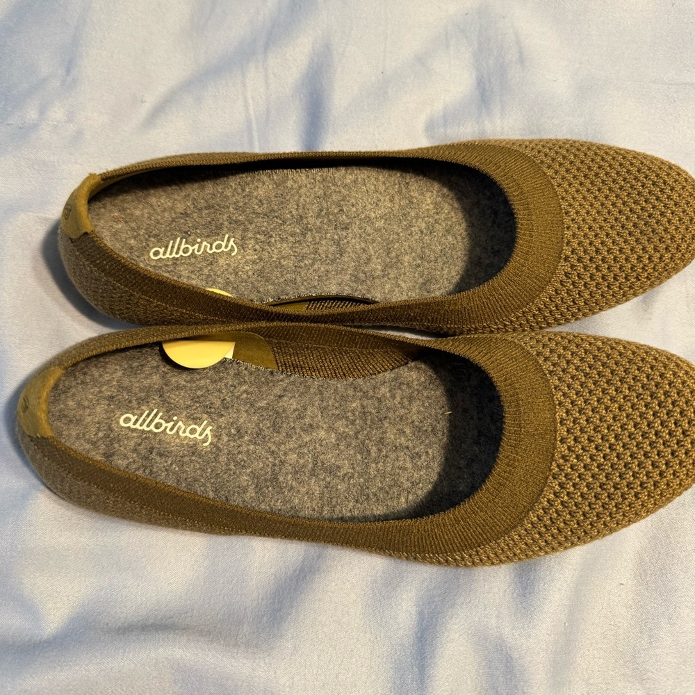 Allbirds Women’s Tree lounger Dark Tan Fabric Flats